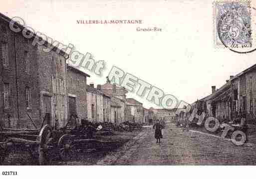 Ville de VILLERSLAMONTAGNE, carte postale ancienne