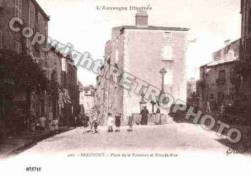 Ville de BEAUMONT, carte postale ancienne