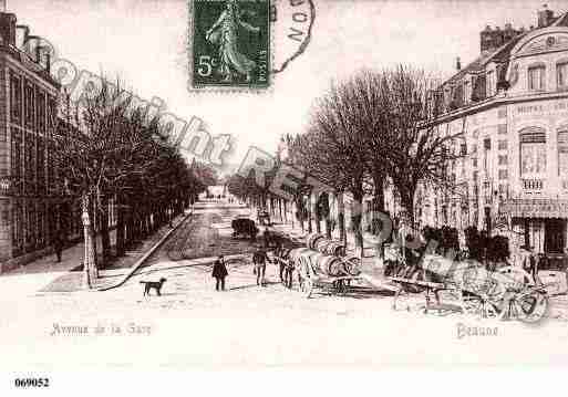 Ville de BEAUNE, carte postale ancienne