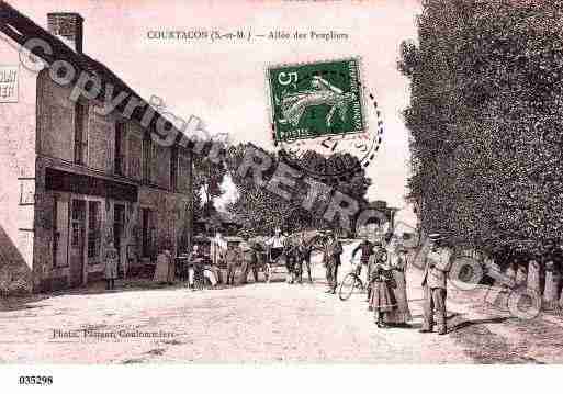 Ville de COURTACON, carte postale ancienne