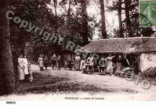 Ville de FAVEROLLES, carte postale ancienne