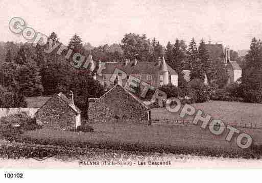 Ville de MALANS, carte postale ancienne