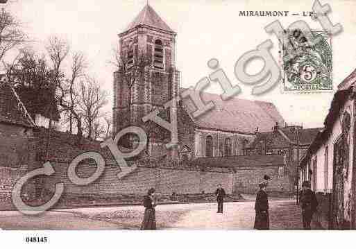 Ville de MIRAUMONT, carte postale ancienne