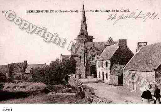 Ville de PERROSGUIREC, carte postale ancienne