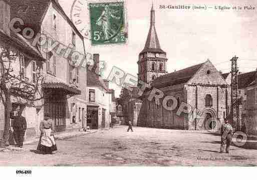 Ville de SAINTGAULTIER, carte postale ancienne