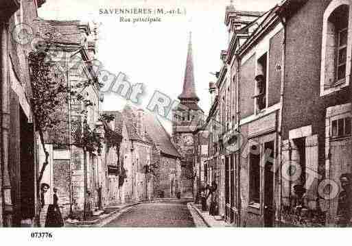 Ville de SAVENNIERES, carte postale ancienne