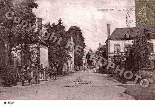 Ville de SORMERY, carte postale ancienne