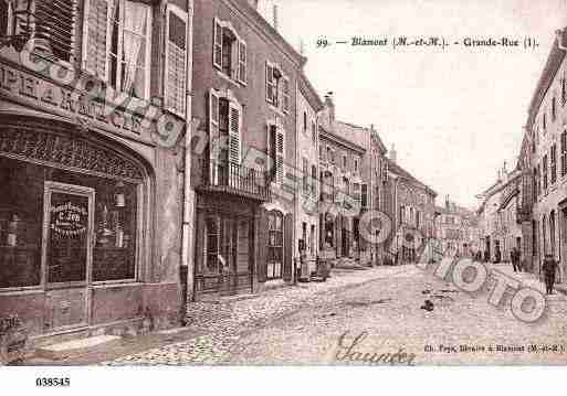 Ville de BLAMONT, carte postale ancienne