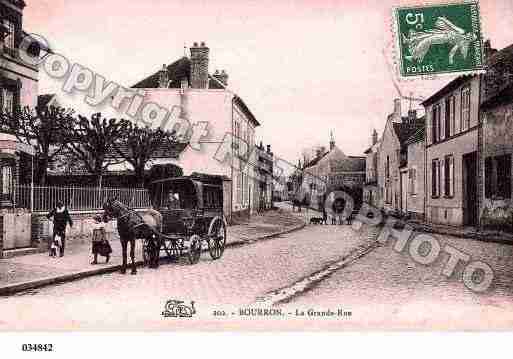 Ville de BOURRONMARLOTTE, carte postale ancienne