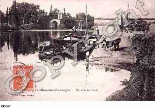 Ville de CASTILLONLABATAILLE, carte postale ancienne