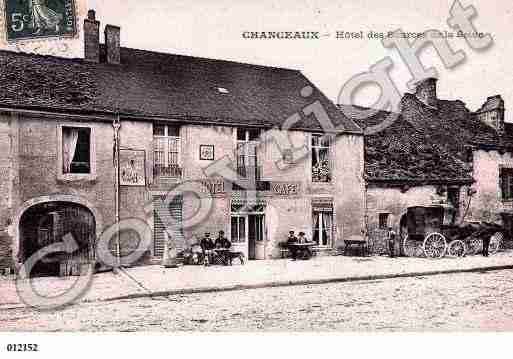 Ville de CHANCEAUX, carte postale ancienne