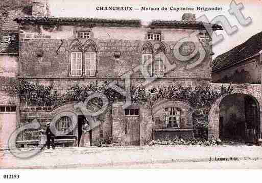 Ville de CHANCEAUX, carte postale ancienne