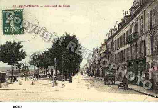 Ville de COMPIEGNE, carte postale ancienne