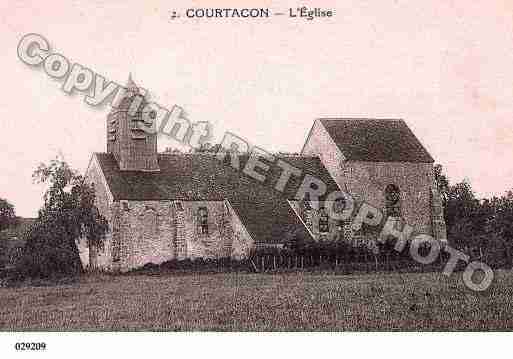 Ville de COURTACON, carte postale ancienne