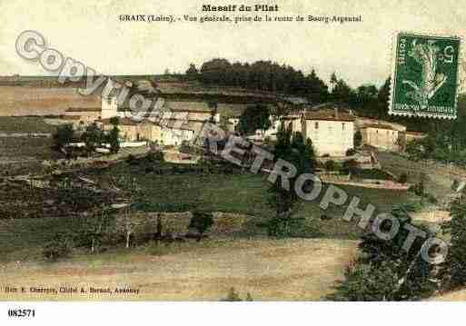 Ville de GRAIX, carte postale ancienne