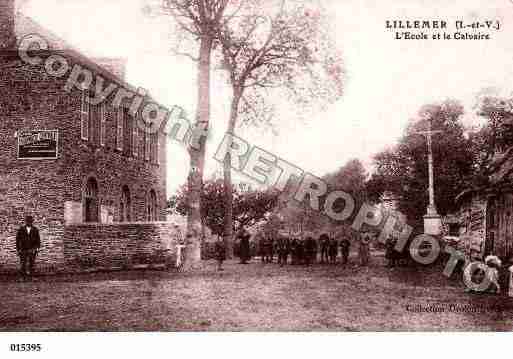 Ville de LILLEMER, carte postale ancienne