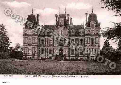 Ville de LUEENBAUGEOIS, carte postale ancienne