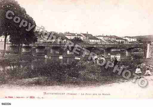 Ville de MATTAINCOURT, carte postale ancienne