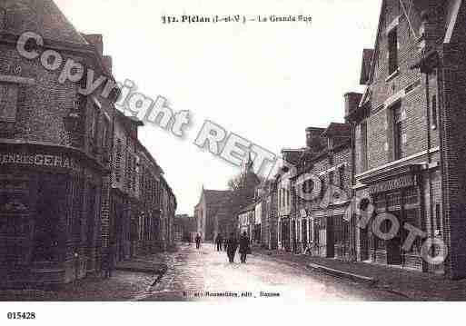 Ville de PLELANLEGRAND, carte postale ancienne