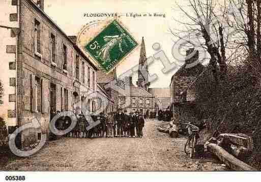 Ville de PLOUGONVER, carte postale ancienne