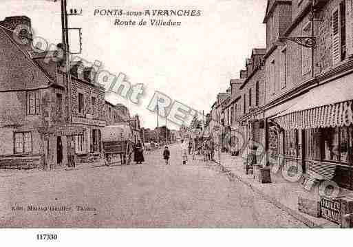 Ville de PONTS, carte postale ancienne