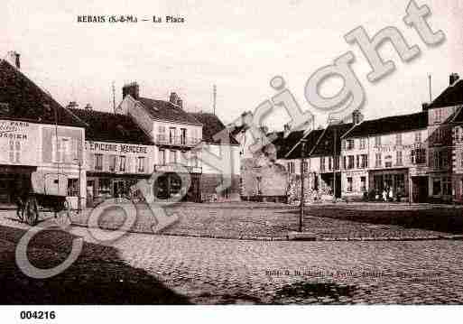 Ville de REBAIS, carte postale ancienne