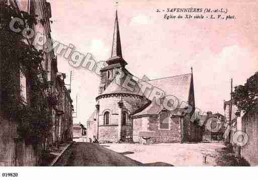 Ville de SAVENNIERES, carte postale ancienne