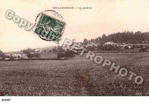 Ville de TOLLAINCOURT, carte postale ancienne