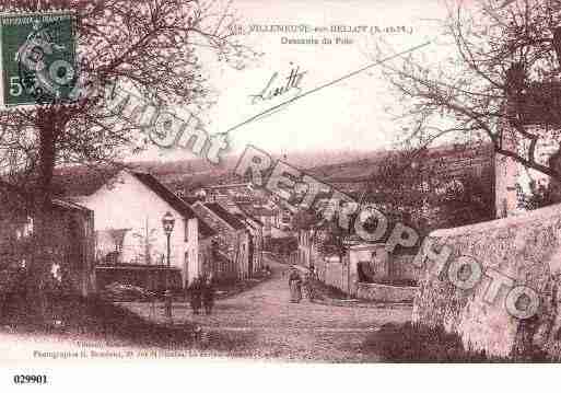 Ville de VILLENEUVESURBELLOT, carte postale ancienne