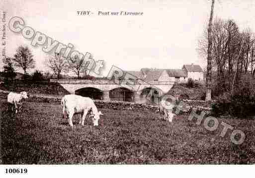 Ville de VIRY, carte postale ancienne