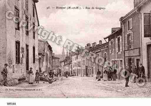Ville de BLAMONT, carte postale ancienne