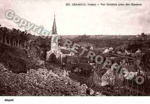 Ville de CHAMOUX, carte postale ancienne