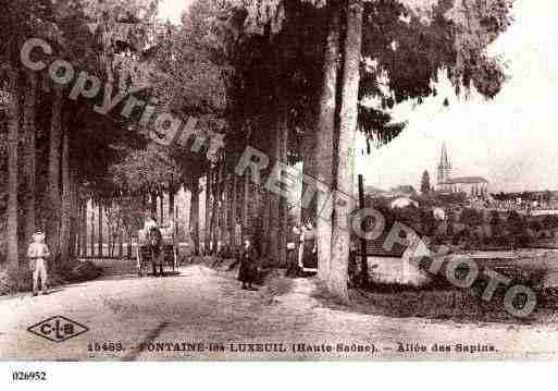 Ville de FONTAINELESLUXEUIL, carte postale ancienne