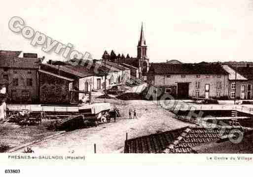 Ville de FRESNESENSAULNOIS, carte postale ancienne
