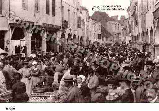 Ville de LOUHANS, carte postale ancienne