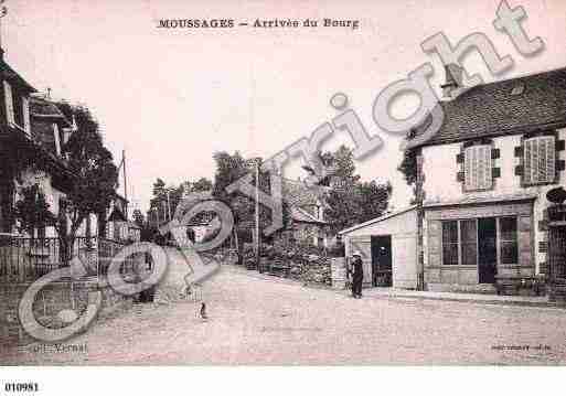 Ville de MOUSSAGES, carte postale ancienne