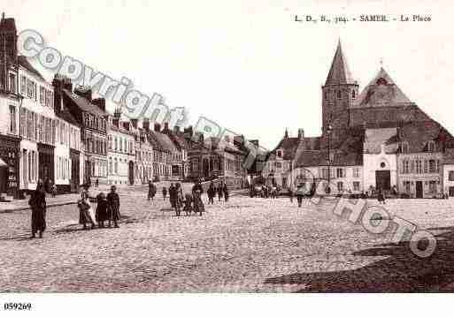 Ville de SAMER, carte postale ancienne