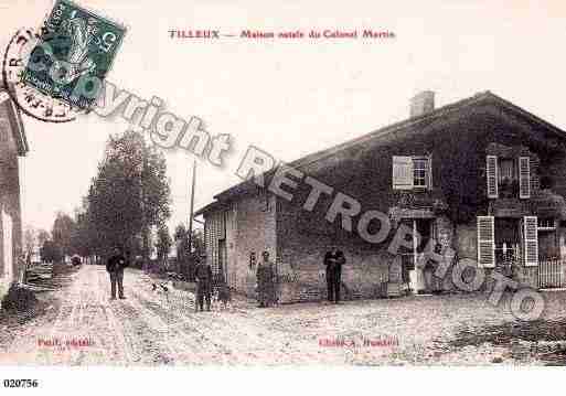 Ville de THILLEUX, carte postale ancienne