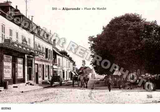 Ville de AIGURANDE, carte postale ancienne