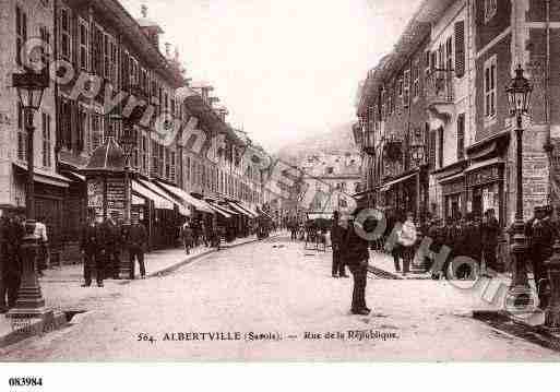 Ville de ALBERTVILLE, carte postale ancienne