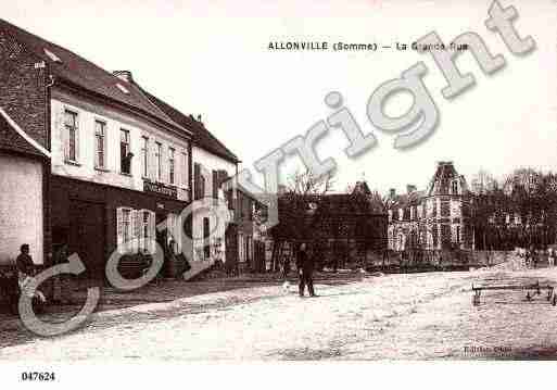 Ville de ALLONVILLE, carte postale ancienne