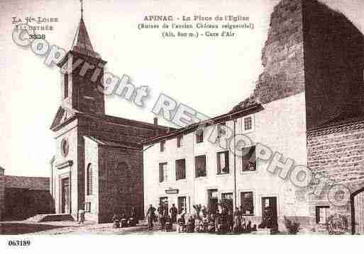 Ville de APINAC, carte postale ancienne