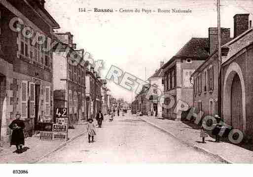 Ville de BASSOU, carte postale ancienne