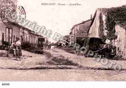 Ville de BROCOURTENARGONNE, carte postale ancienne