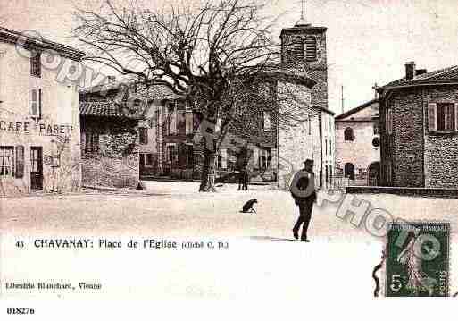 Ville de CHAVANAY, carte postale ancienne