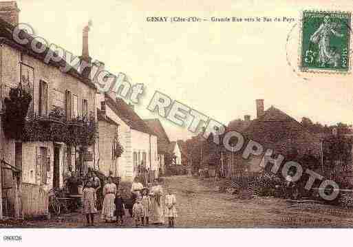 Ville de GENAY, carte postale ancienne