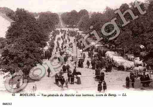 Ville de MOULINS, carte postale ancienne