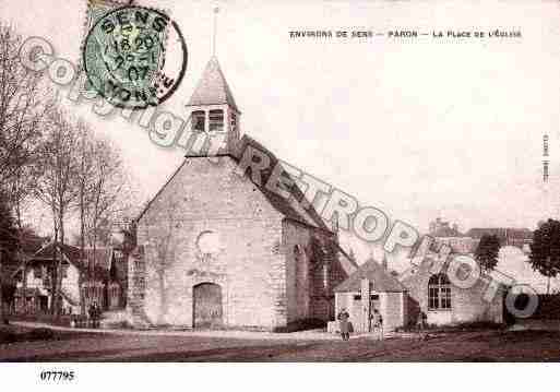 Ville de PARON, carte postale ancienne