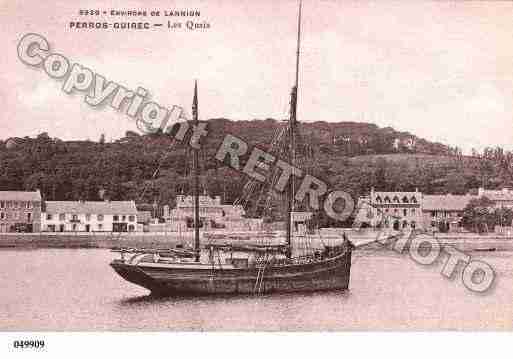 Ville de PERROSGUIREC, carte postale ancienne