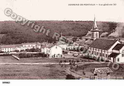 Ville de PORTIEUX, carte postale ancienne